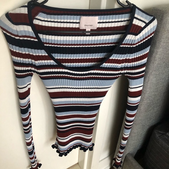 Cinq à Sept striped Estella top - Picture 2 of 8